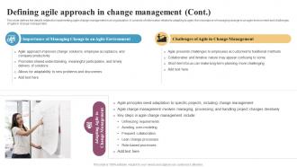 Defining Agile Approach In Change Management Integrating Change Management CM SS Good Impressive