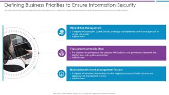 Defining Business Priorities To Ensure Information Security Risk Based Methodology To Cyber