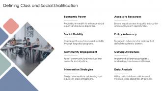 Defining Class And Social Stratification PPT Guidelines ACP PPT Example