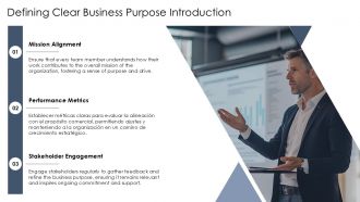 Defining Clear Business Purpose For Strategic Growth PPT Structure AT Captivating Image