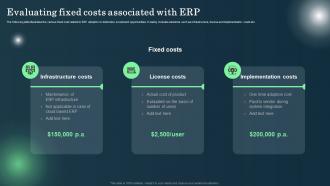 Defining ERP Software Evaluating Fixed Costs Associated With ERP