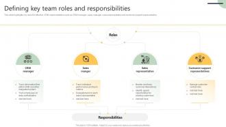 Defining Key Team Roles Customer Relationship Management Software Deployment SA SS