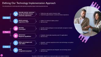 Defining Our Technology Implementation Approach Driving Value Business Through Investment