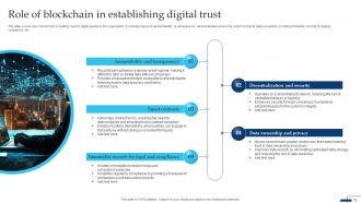 Defining Role Of Digital Trust In Blockchain And Innovative Technologies Powerpoint PPT Template Bundles BCT MM