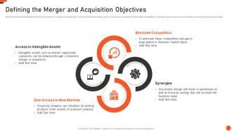 Defining The Merger And Acquisition Objectives M And A Playbook