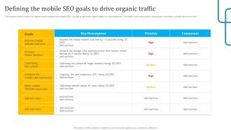 Defining The Mobile Seo Goals To Seo Techniques To Improve Mobile Conversions And Website Speed