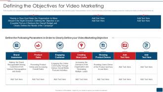 Defining The Objectives For Video Marketing Youtube Promotional Strategy