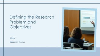 Defining The Research Problem And Objectives PPT Mockup AT