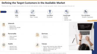 Defining The Target Customers In The Available Market Website Design And Software Development