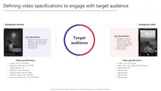 Defining Video Specifications To Engage With Target Audience Building Video Marketing Strategies