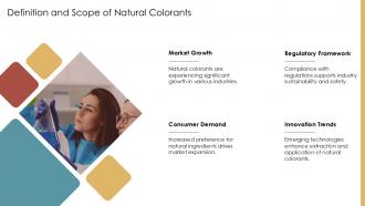 Definition And Scope Of Natural Colorants PPT Example ST AI SS