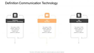 Definition Communication Technology In Powerpoint And Google Slides Cpb