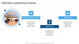 Definition Leadership Authors In Powerpoint And Google Slides Cpb