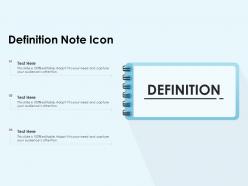 Definition note icon