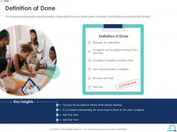 Definition of done agile scrum artifacts