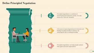 Definition Of Principled Negotiation Training Ppt