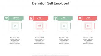Definition Self Employed In Powerpoint And Google Slides Cpb