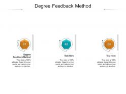Degree feedback method ppt powerpoint presentation gallery shapes cpb