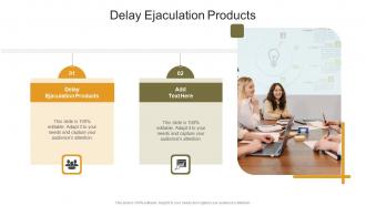 Delay Ejaculation Products In Powerpoint And Google Slides Cpb