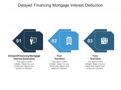 Delayed financing mortgage interest deduction ppt powerpoint presentation infographics designs cpb