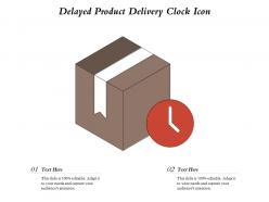 Delayed Product Delivery Clock Icon