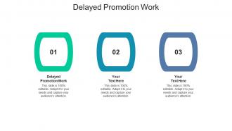 Delayed promotion work ppt powerpoint presentation infographics samples cpb