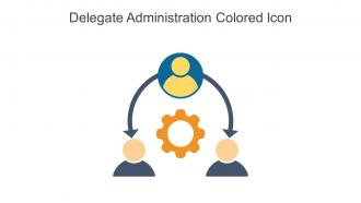 Delegate Administration Colored Icon In Powerpoint Pptx Png And Editable Eps Format