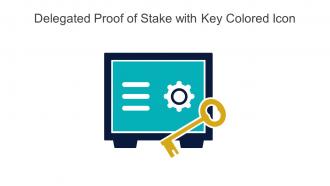 Delegated Proof Of Stake With Key Colored Icon In Powerpoint Pptx Png And Editable Eps Format