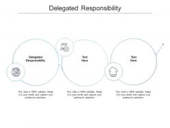 Delegated responsibility ppt powerpoint presentation visual aids portfolio cpb