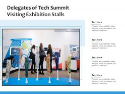 Delegates of tech summit visiting exhibition stalls