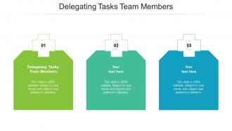Delegating tasks team members ppt powerpoint presentation slides graphics design cpb