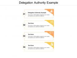 Delegation authority example ppt powerpoint presentation visual aids styles cpb