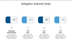 Delegation authority order ppt powerpoint presentation summary design inspiration cpb