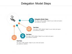 Delegation model steps ppt powerpoint presentation summary graphics example cpb