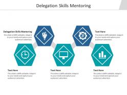 Delegation skills mentoring ppt powerpoint presentation show outfit cpb