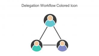 Delegation Workflow Colored Icon In Powerpoint Pptx Png And Editable Eps Format