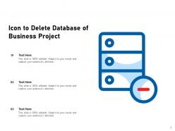 Delete Icon Database Business Indicating Presentation Sensitive