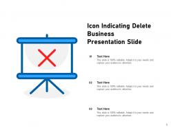 Delete Icon Database Business Indicating Presentation Sensitive