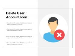 Delete user account icon