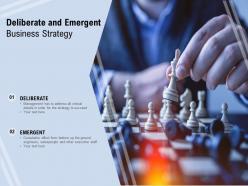Deliberate and emergent business strategy