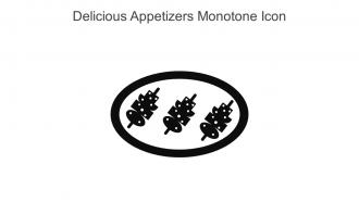 Delicious Appetizers Monotone Icon In Powerpoint Pptx Png And Editable Eps Format