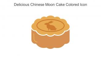 Delicious Chinese Moon Cake Colored Icon In Powerpoint Pptx Png And Editable Eps Format
