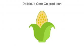 Delicious Corn Colored Icon In Powerpoint Pptx Png And Editable Eps Format