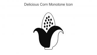 Delicious Corn Monotone Icon In Powerpoint Pptx Png And Editable Eps Format