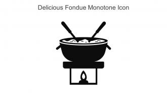 Delicious Fondue Monotone Icon In Powerpoint Pptx Png And Editable Eps Format