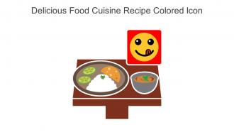 Delicious Food Cuisine Recipe Colored Icon In Powerpoint Pptx Png And Editable Eps Format
