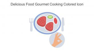 Delicious Food Gourmet Cooking Colored Icon In Powerpoint Pptx Png And Editable Eps Format