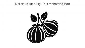 Delicious Ripe Fig Fruit Monotone Icon In Powerpoint Pptx Png And Editable Eps Format