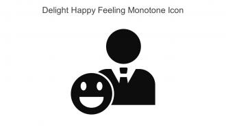 Delight Happy Feeling Monotone Icon In Powerpoint Pptx Png And Editable Eps Format