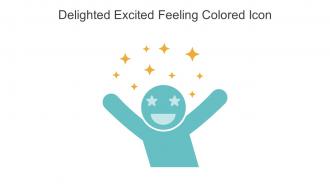 Delighted Excited Feeling Colored Icon In Powerpoint Pptx Png And Editable Eps Format